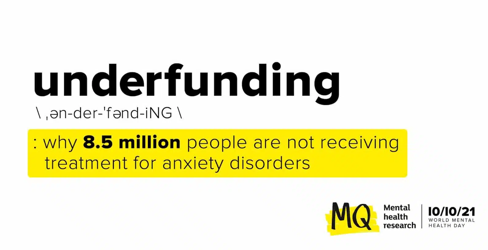 Underfunding: why 8.5 million people are not receiving treatment for anxiety disorders
